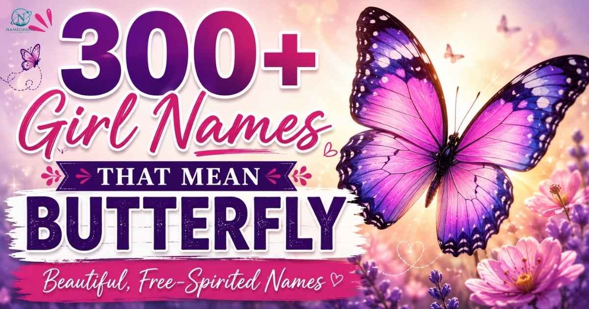 300+ Girl Names That Mean Butterfly: Beautiful, Free-Spirited