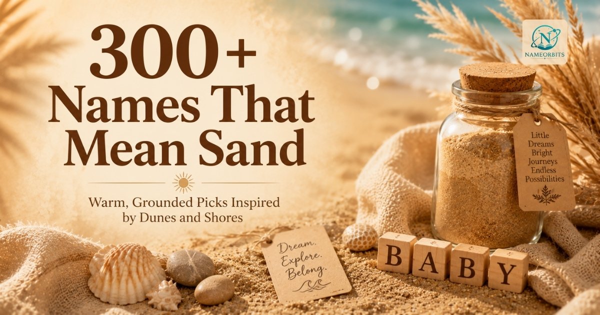 Names That Mean Sand