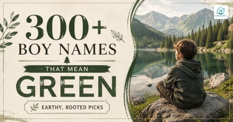 Boy Names That Mean Green