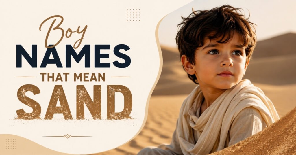 Boy Names That Mean Sand