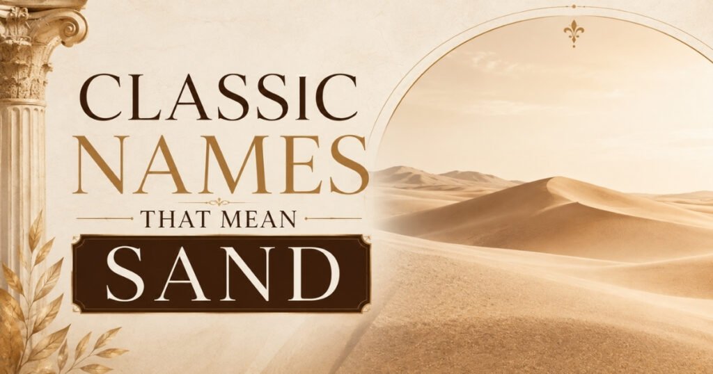 Classic Names That Mean Sand