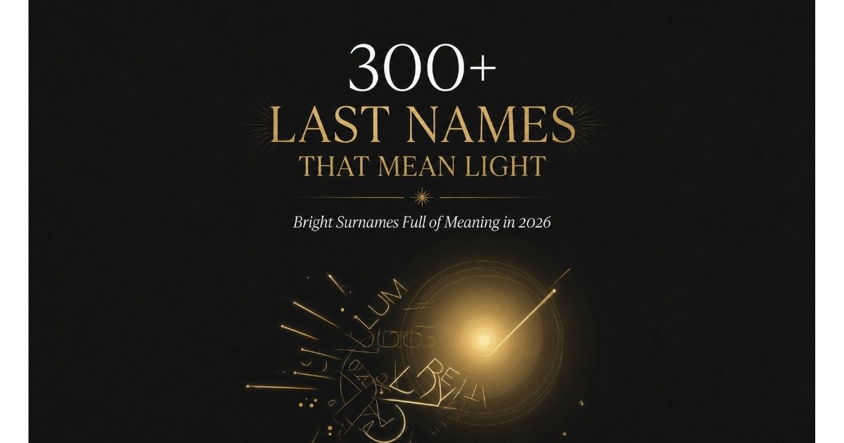 Names That Mean Light