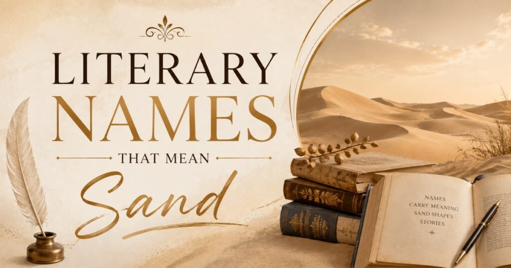 Literary Names That Mean Sand