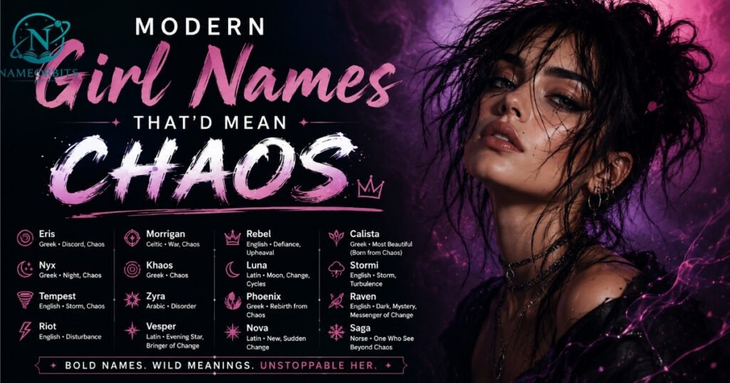 Modern Girl Names That Mean Chaos
