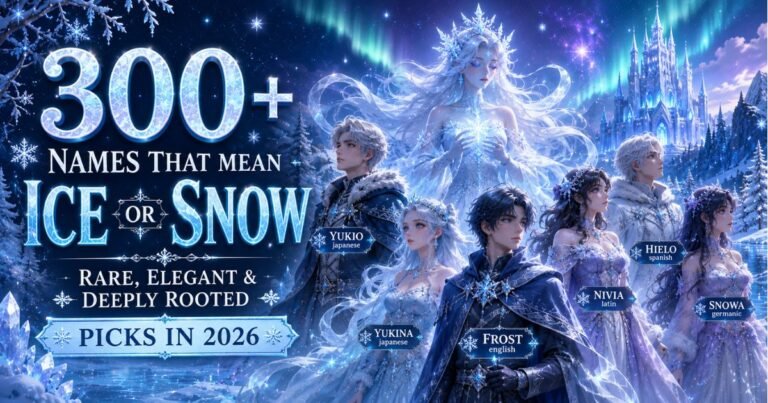 Names That Mean Ice or Snow