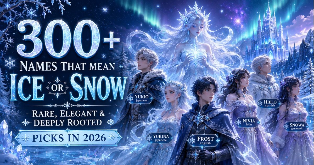 Names That Mean Ice or Snow