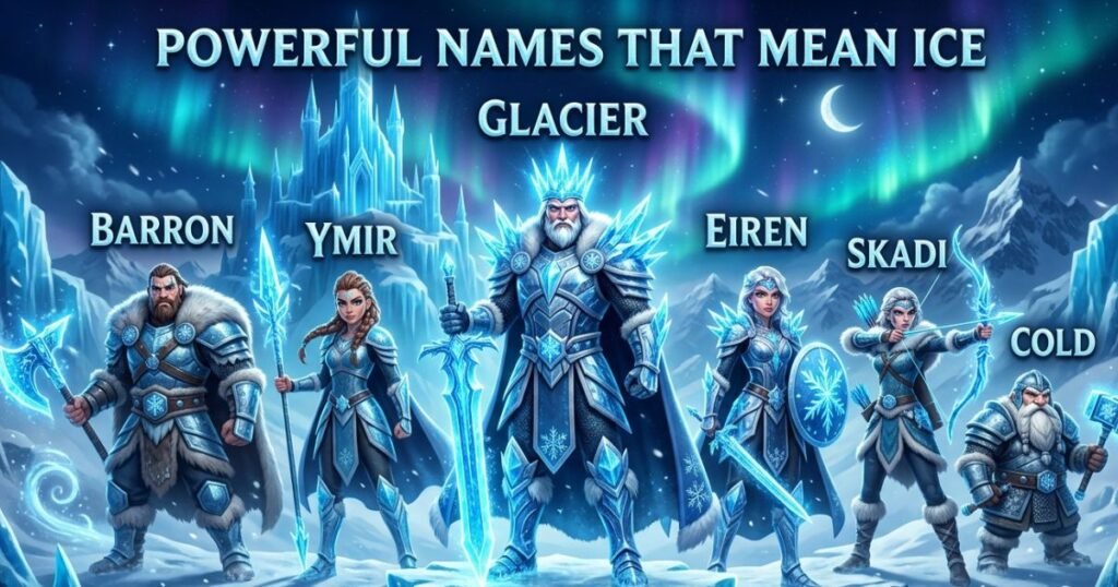 Powerful Names That Mean Ice