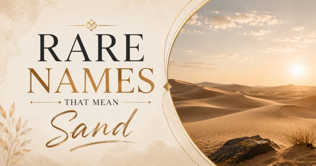Rare Names That Mean Sand