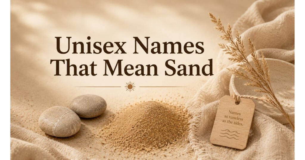 Unisex Names That Mean Sand