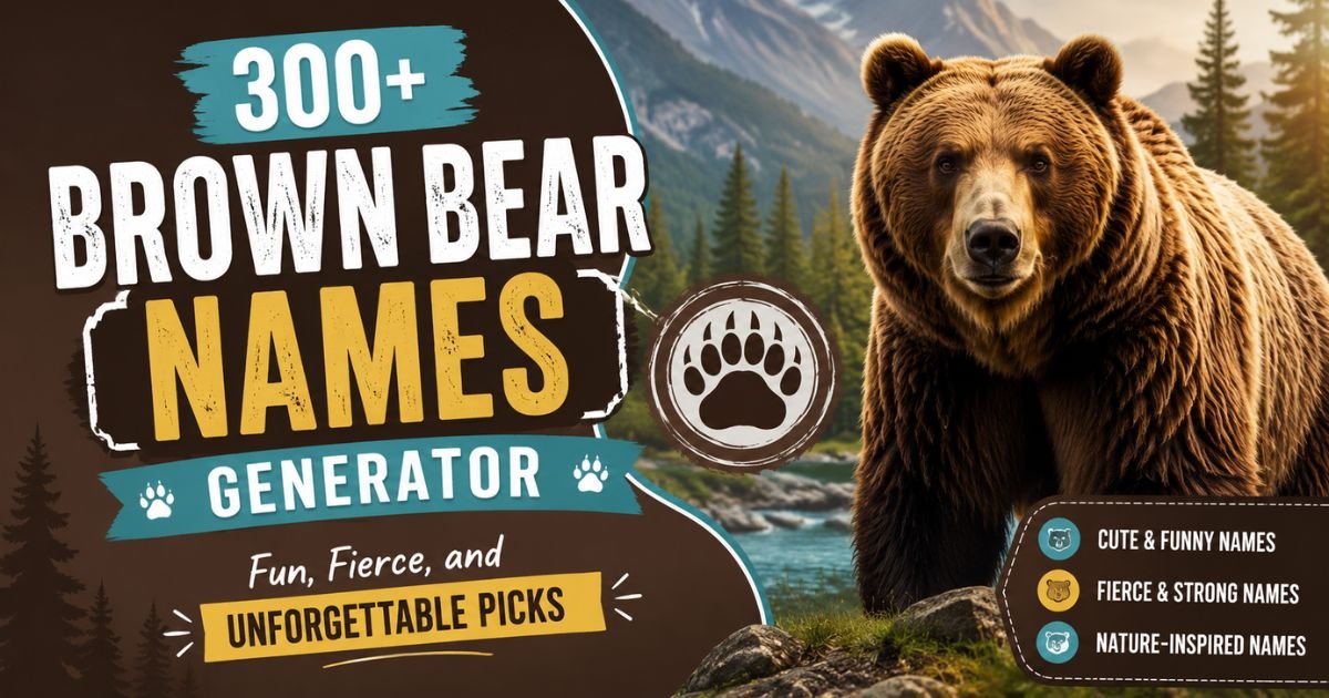 brown bear names generator