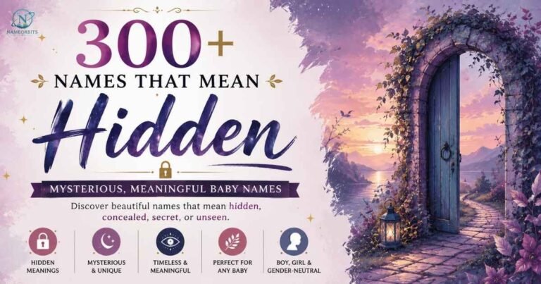 Names that mean hidden