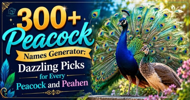 Peacock Names Generator