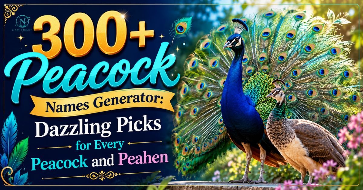 Peacock Names Generator