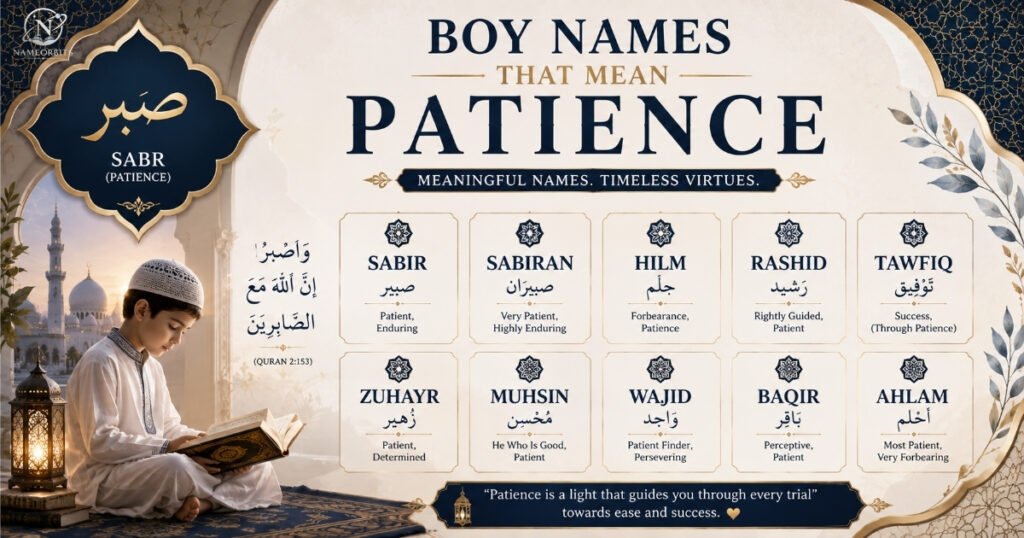 Boy Names That Mean Patience