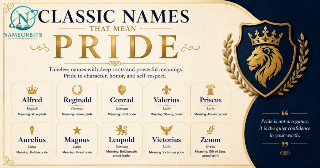 Classic Names That Mean Pride
