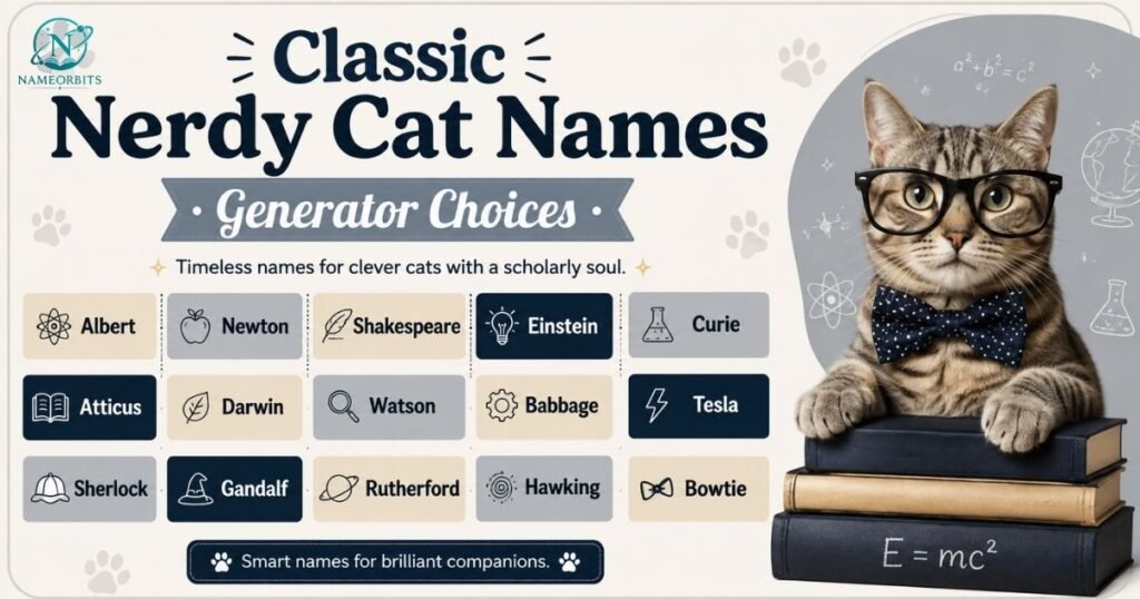 nerdy cat names generator