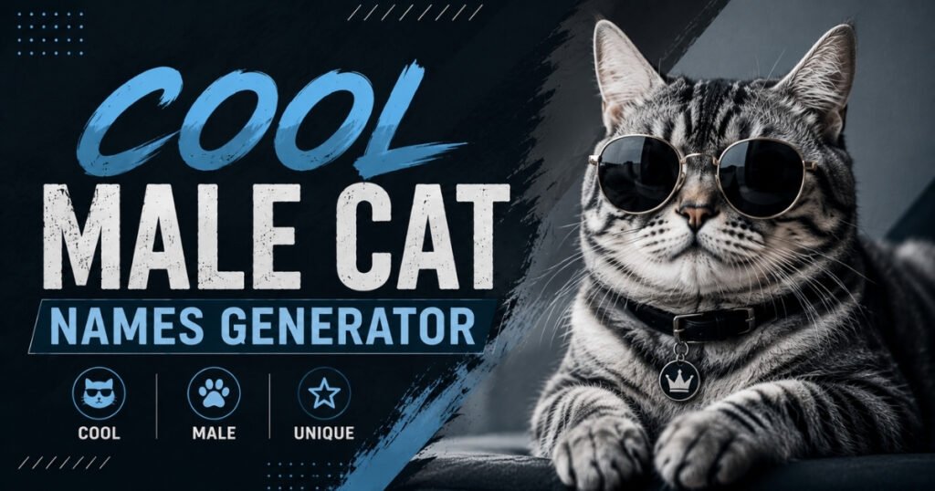 Cool Male Cat Names Generator