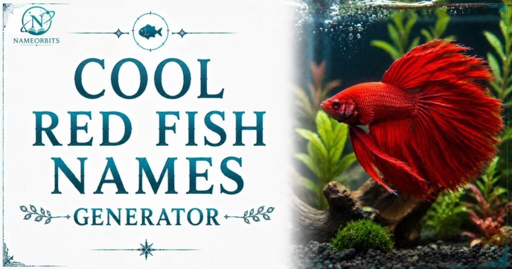 Cool Red Fish Names Generator