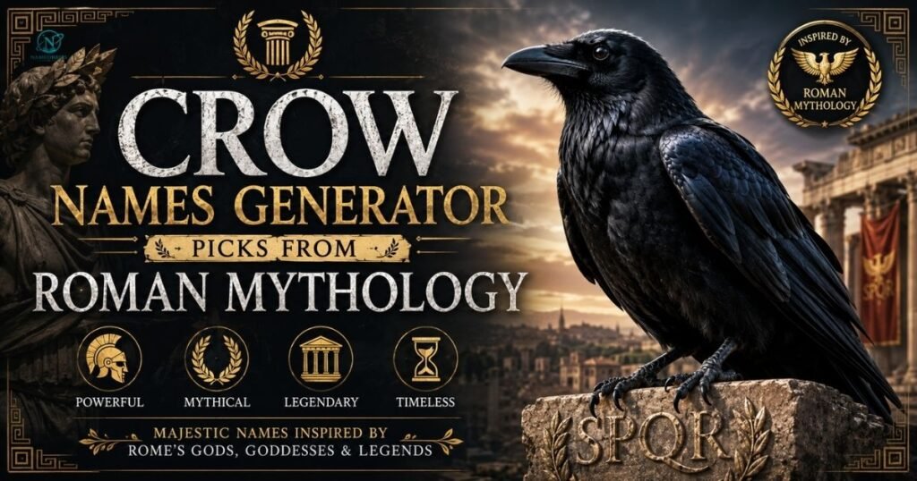 Crow Names Generator Picks from Roman Mythology