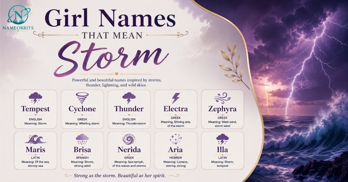 Girl Names That Mean Storm