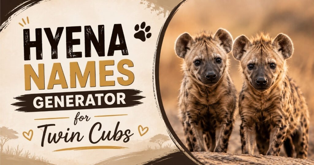 Hyena Names Generator for Twin Cubs