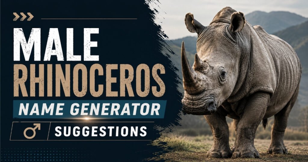 Male Rhinoceros Name Generator Suggestions