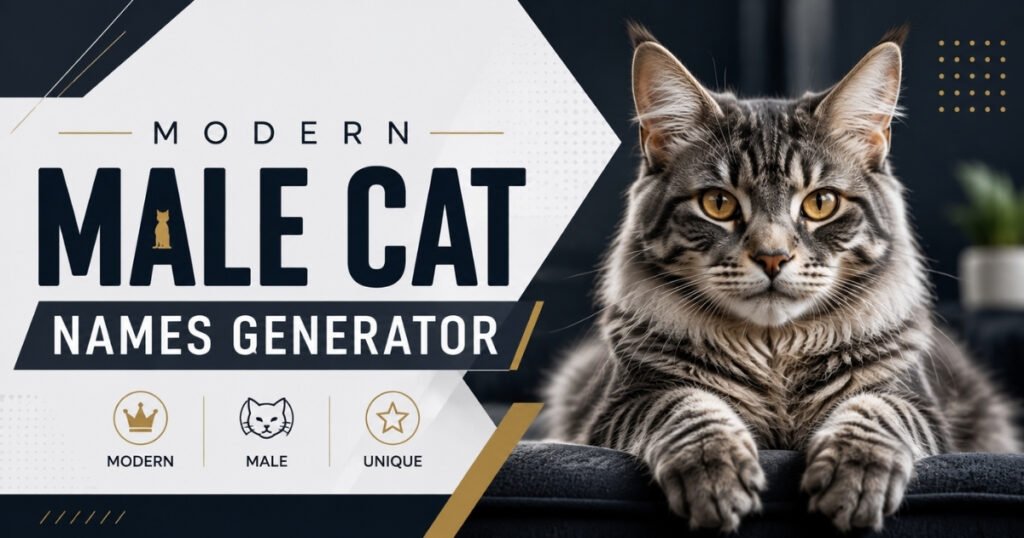 Modern Male Cat Names Generator