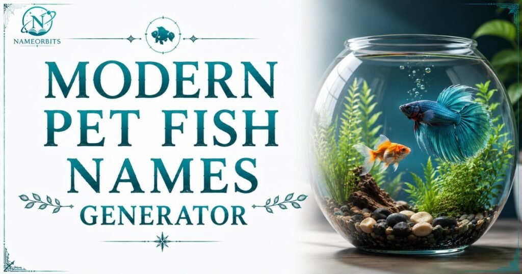 Modern Pet Fish Names Generator