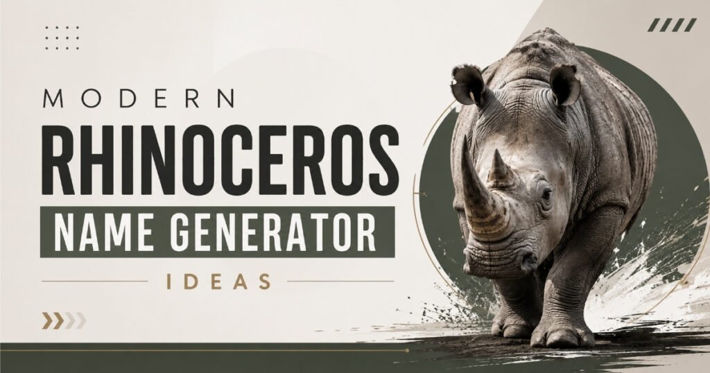 Modern Rhinoceros Name Generator Ideas