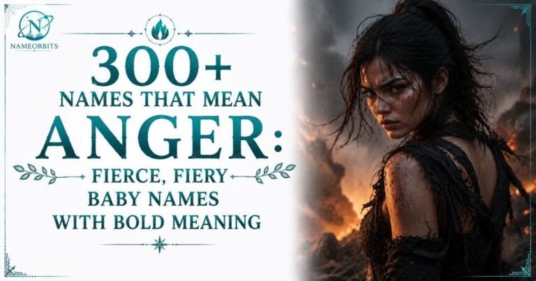 Names That Mean Anger