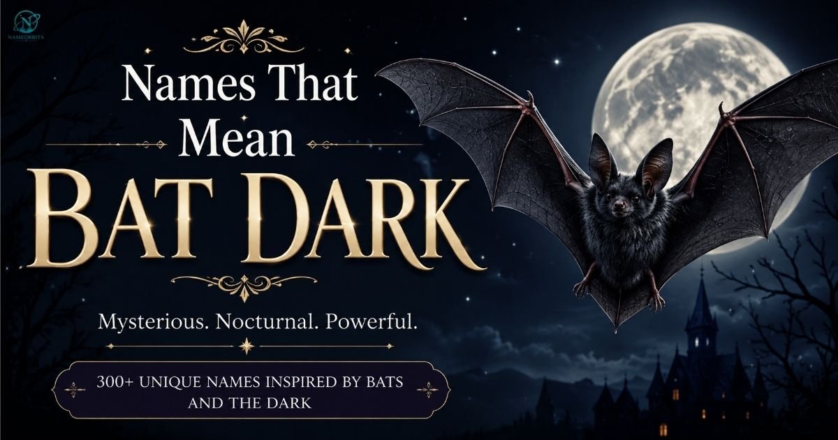 Names That Mean Bat Dark