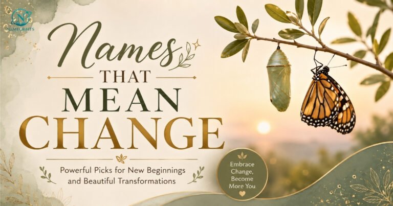 Names That Mean Change