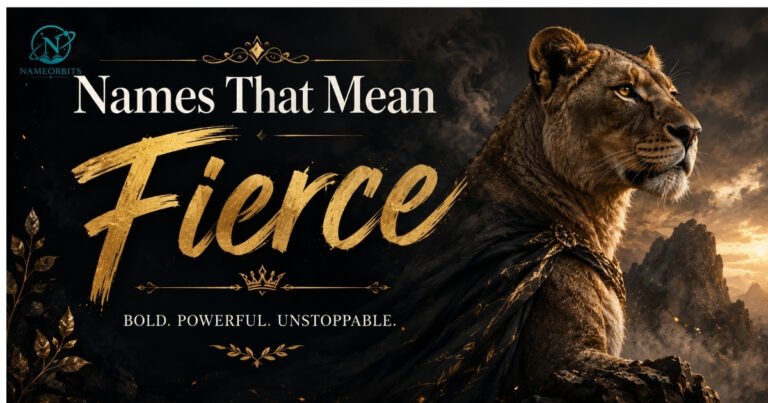 Names That Mean Fierce