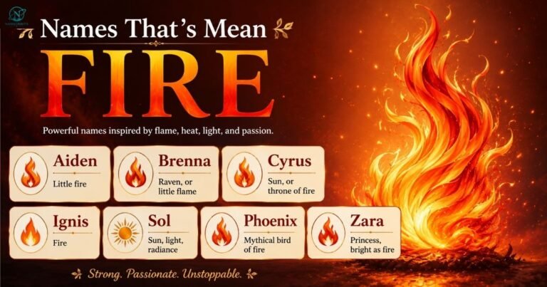 Names That Mean Fire