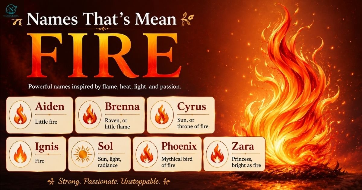Names That Mean Fire