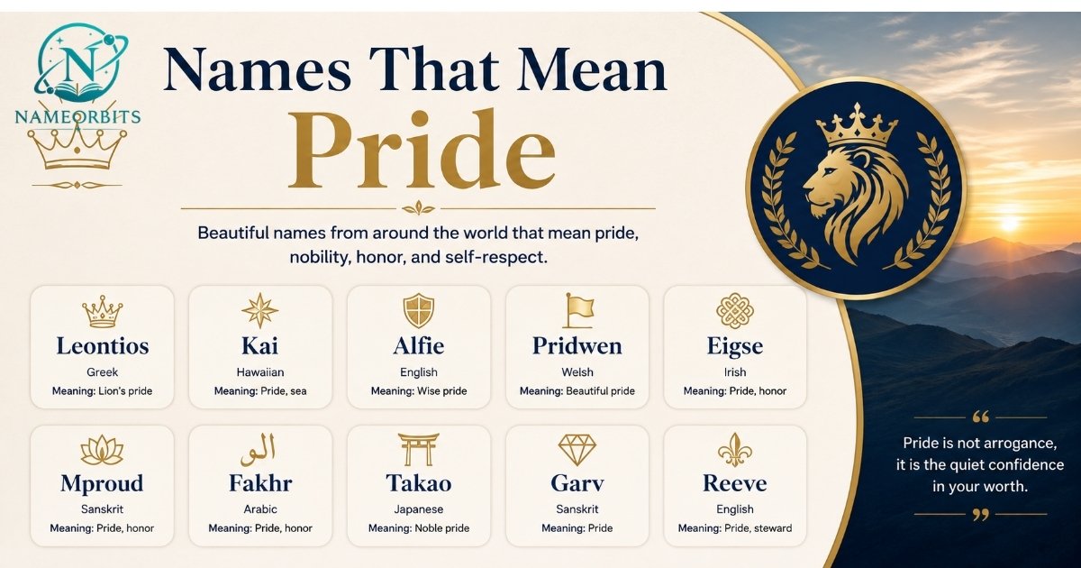 Names That Mean Pride