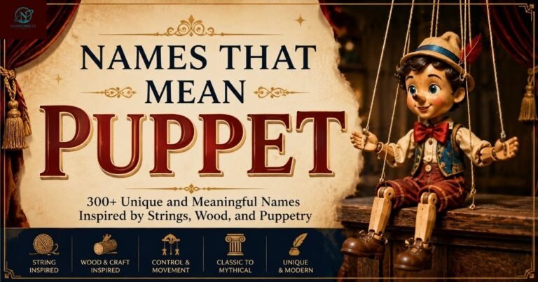 Names That Mean Puppet