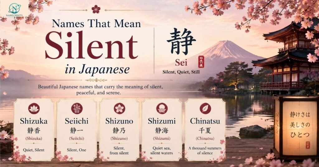 Names That Mean Silent in Japanese