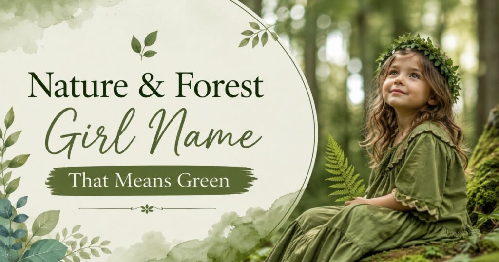 Nature & Forest Girl Name That Means Green