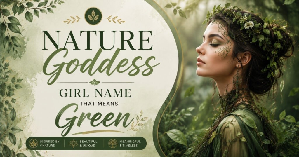 Nature Goddess Girl Name That Means Green