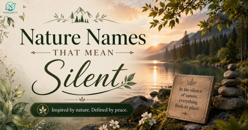 Nature Names That Mean Silent