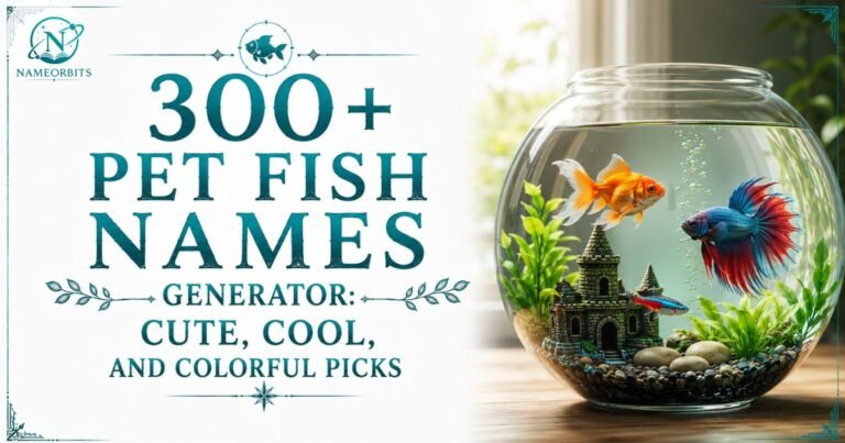 Pet Fish Names Generator