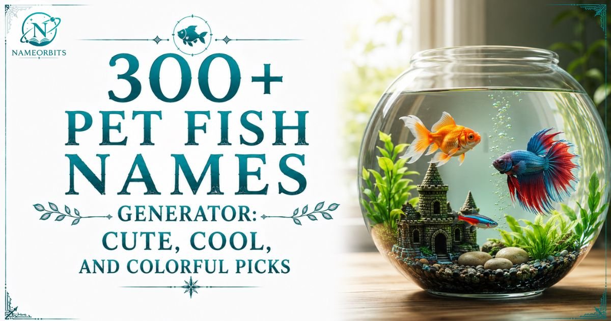 Pet Fish Names Generator