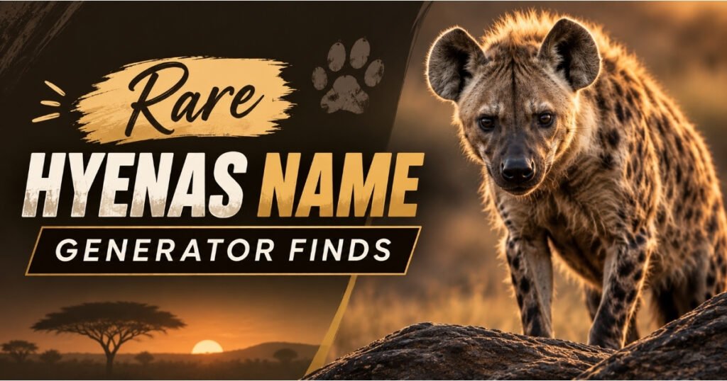 Rare Hyenas Name Generator Finds