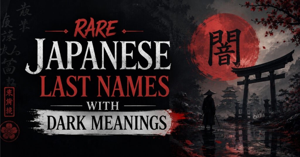 Rare Japanese Last Names with Dark Meanings