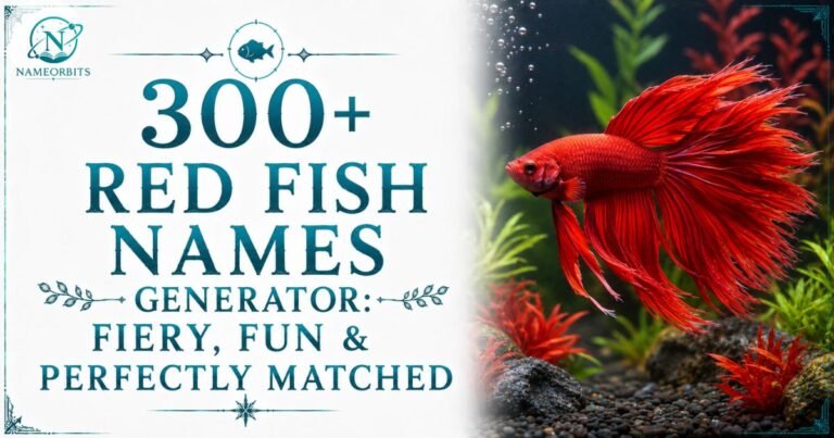 Red Fish Names Generator
