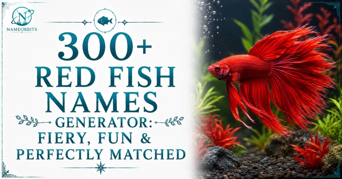 Red Fish Names Generator