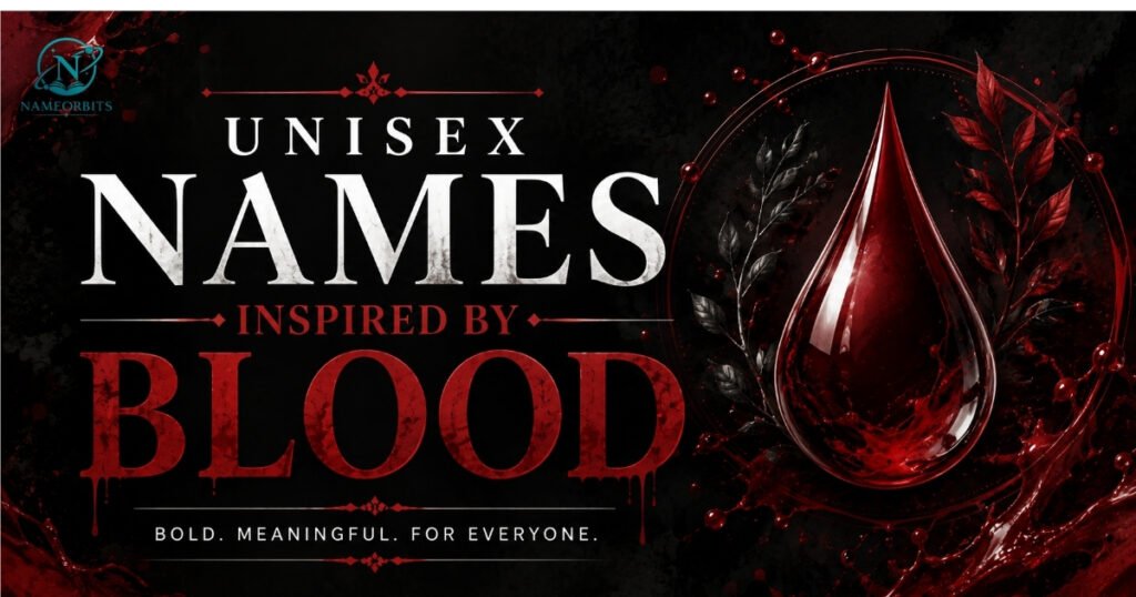 Unisex Names Inspired by Blood