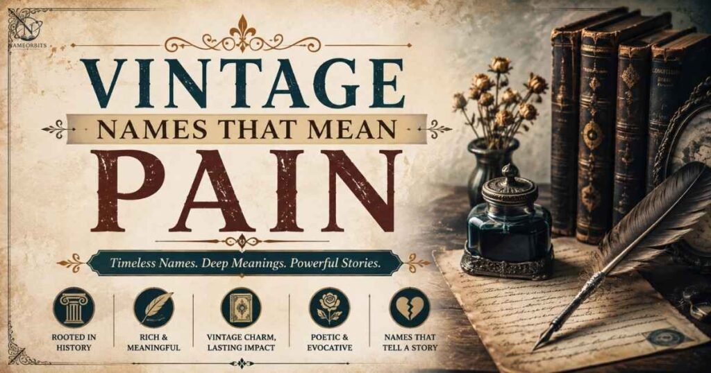 Vintage Names That Mean Pain
