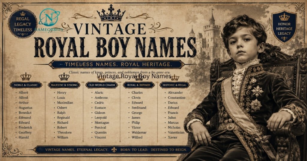 Vintage Royal Boy Names